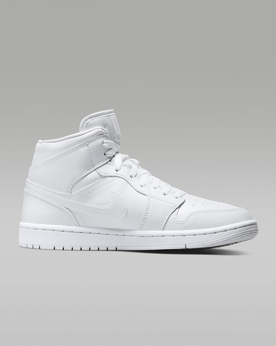 Triple white jordan 1 high sale